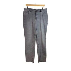 Eileen Fisher Organic Cotton Pockets Skinny Gray Jeans Women’s Size 14